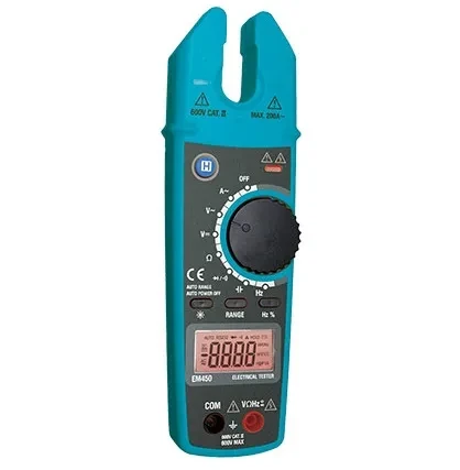 MULTITESTER/AMPERIMETRO TENAZA ABIERTA (EM450)