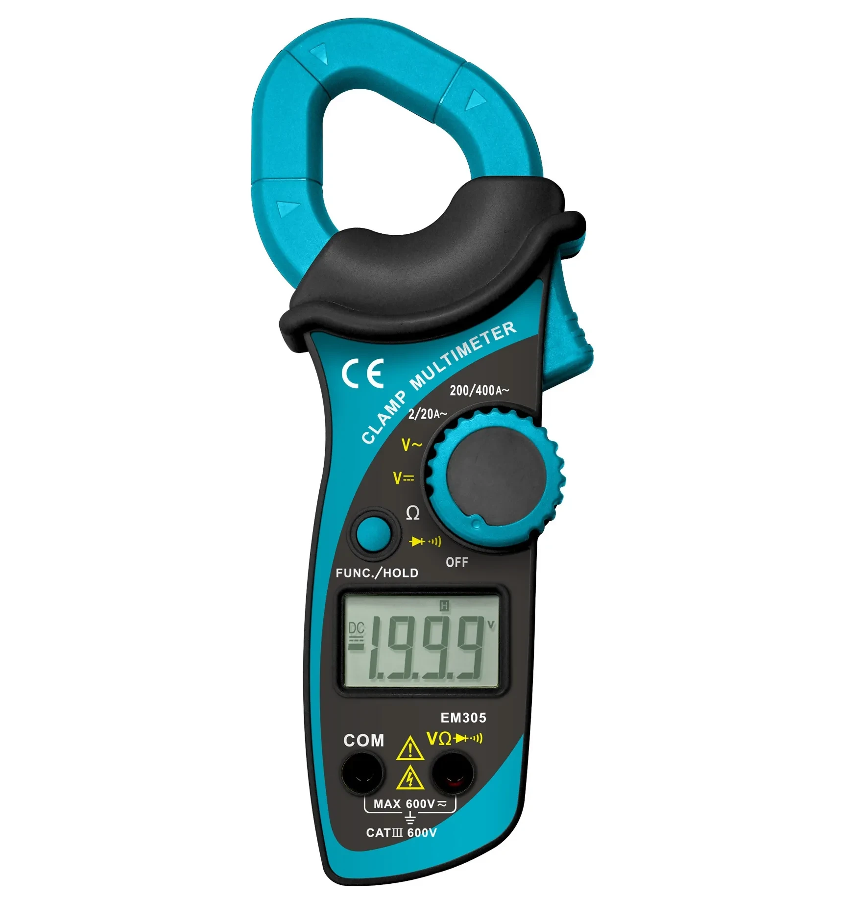 MULTITESTER/AMPERIMETRO MINI TENAZA (EM305)