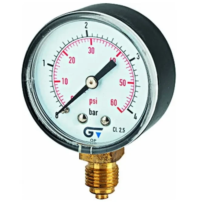 MANOMETRO 2.5 BAR/ 35 LB  S/INFERIOR (3820 002)