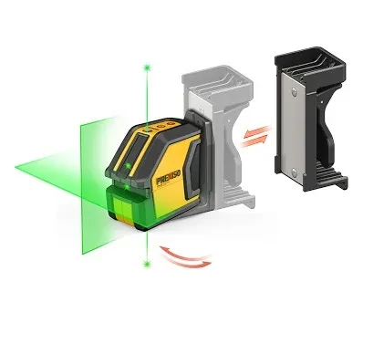 NIVEL LASER CRUZ C/PLOMADA RAYO VERDE (P2LC15G)