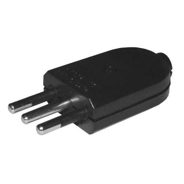 ENCHUFE MACHO 2 P + TIERRA, 10 Aº  (0606889)