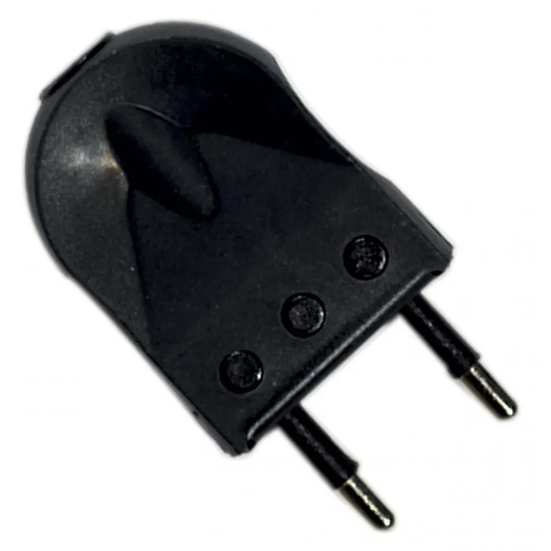 ENCHUFE MACHO MOVIL 2X10A S/TIERRA FRONT (1232)