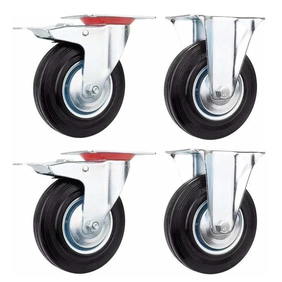 RUEDA CON BASE GIRATORIA DE  5 (*)