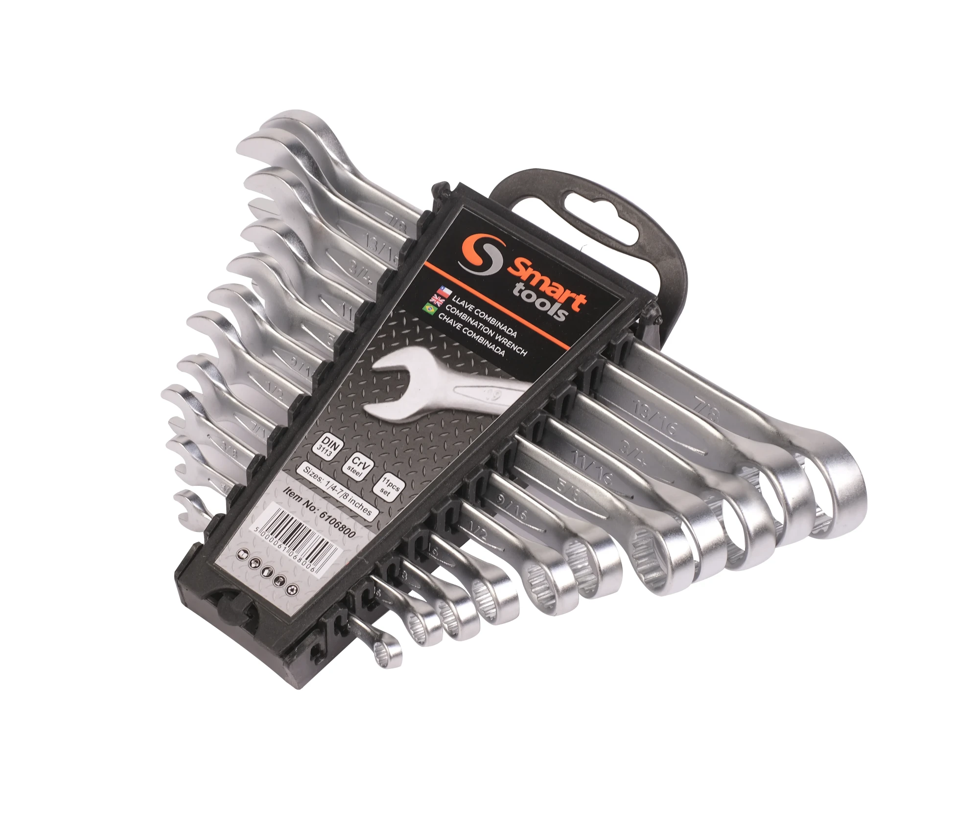 JGO. LLAVES PTA.-CORONA 1/4"-7/8" 11 PZS