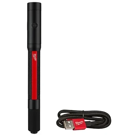 LINTERNA RECARGABLE TIPO LAPIZ CON LASER 250 LUMEN (2010R)