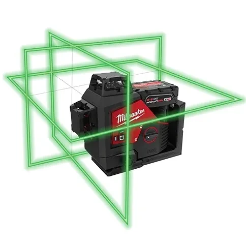 NIVEL LASER TRES LINEAS VERDE BATERIA M12 (3632-21)