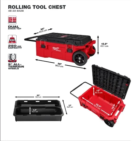 CAJA DE HERRAMIENTAS CON RUEDAS PACKOUT (48-22-8428)