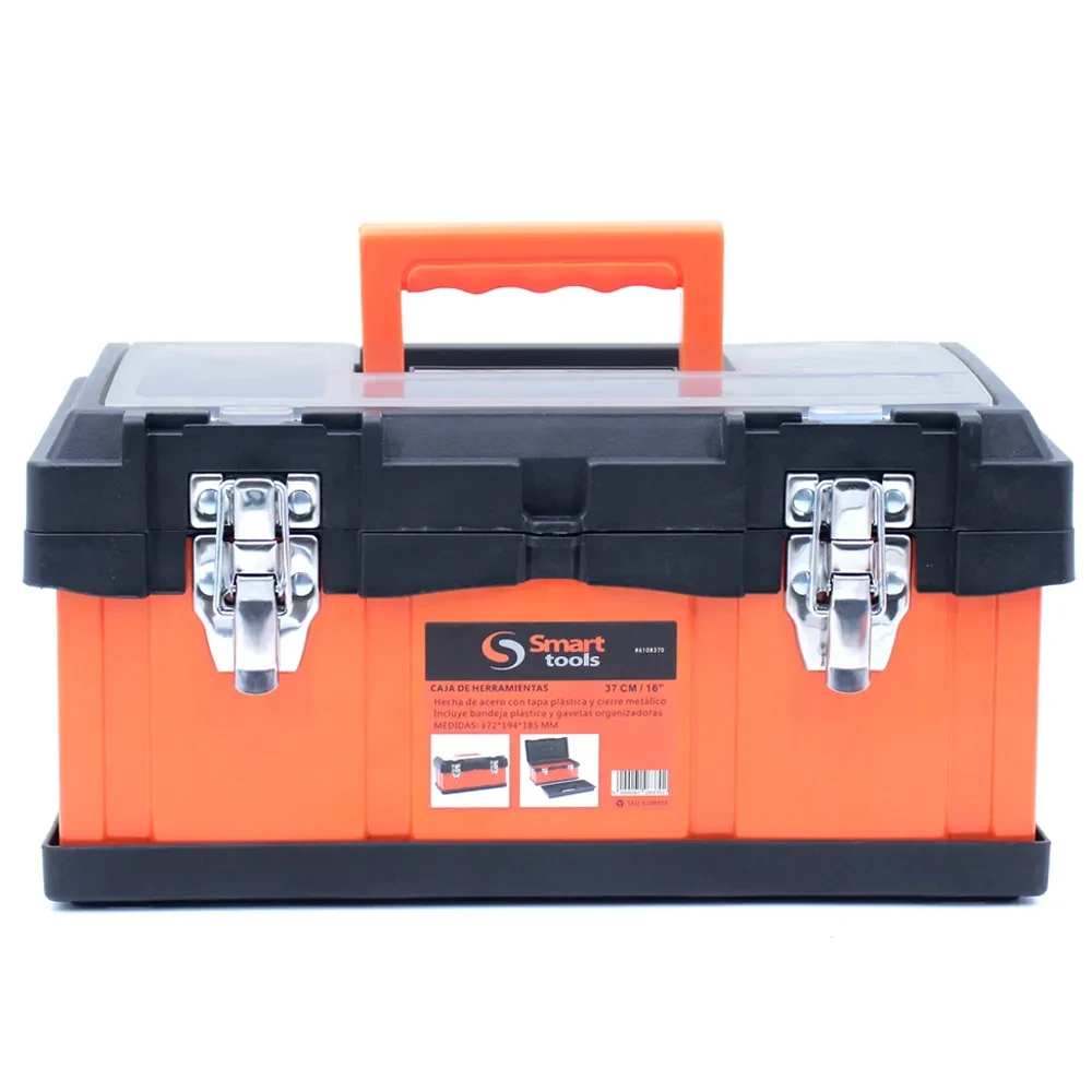 CAJA  HERR. 16” Acero/Plastico con cierre metálico