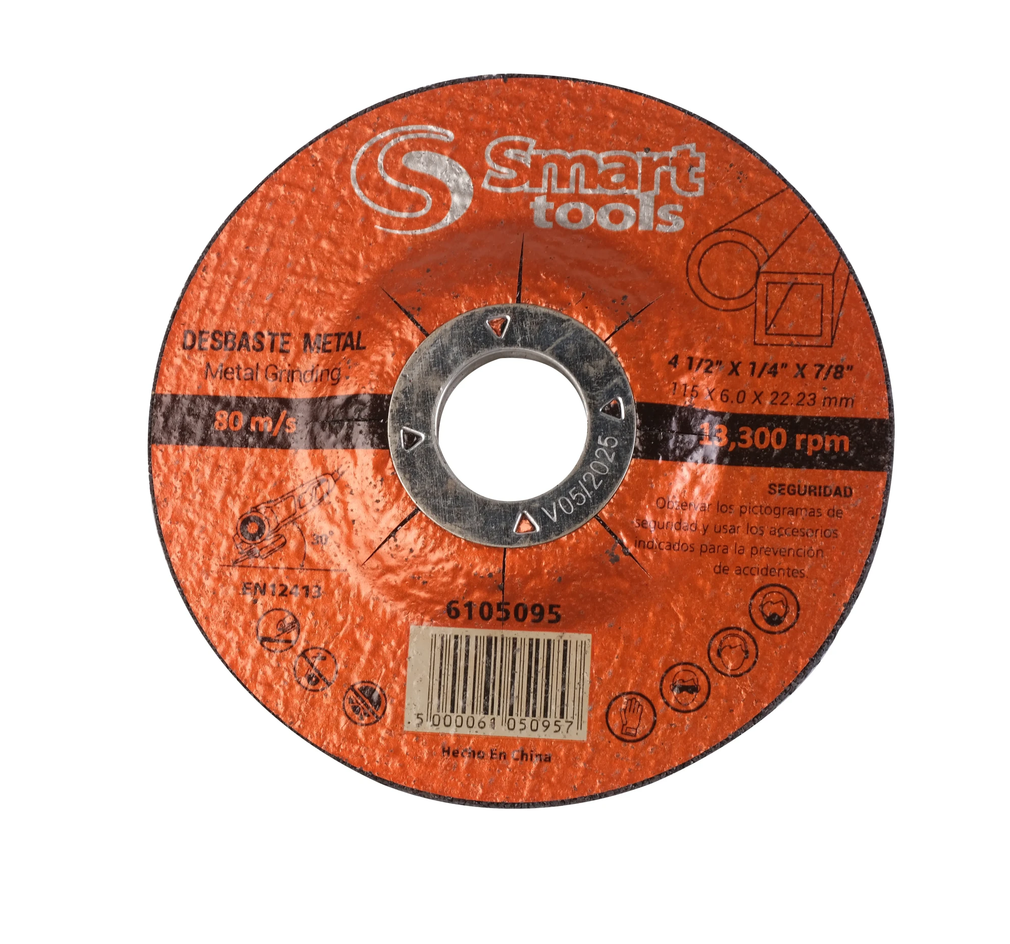 DISCO DE DESBASTE AC./INOX. 4.5"X6,3MM. #A24 EXTRA